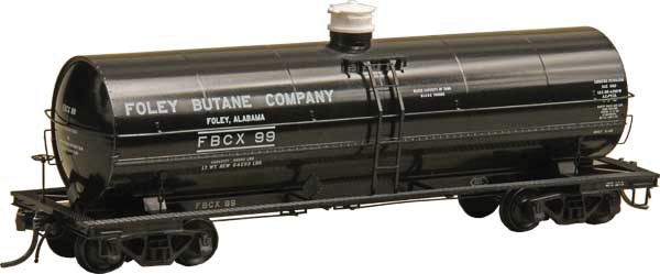 ACF 11,000-Gallon Tank Car - Ready to Run -- Foley Butane Co. #99 (Built 1948, Factory New, Black)