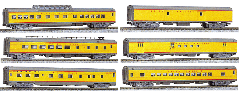 6 car pass set UP Streamliner