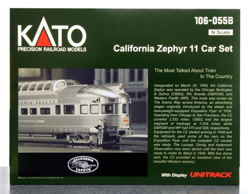 California Zephyr Train Set -- 11-Car Set