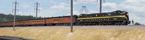 Pennsylvania Broadway Limited Streamlined 10-Car Set - Ready to Run -- Pennsylvania Railroad (2019 Edition and Roadnumbers; Tuscan, black)-1