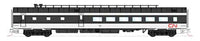 CN Transcontinental 7-Car Passenger Set with Interior Lighting - Ready to Run -- Canadian National (1960s; black, white, red; CN Noodle Logo)
