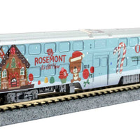 Operation North Pole Christmas Train-Only Set - Standard DC -- Metra F40PH & 3 Bi-Level Commuter Cars (2017 ONP Scheme; blue, red, green)