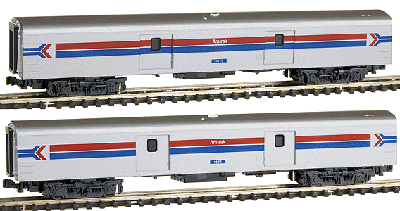 Smoothside Baggage 2-Car Set -- Set C - Amtrak (Phase I)