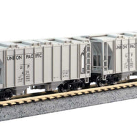 ACF 2-Bay Covered Hopper pkg(8) - Ready-to-Run - 2 Each of 4 Roadnames -- Santa Fe; Chicago, Burlington & Quincy; Union Pacific; Chesapeake & Ohio