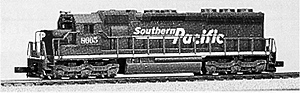 Diesel EMD SD45 -- SP #8665
