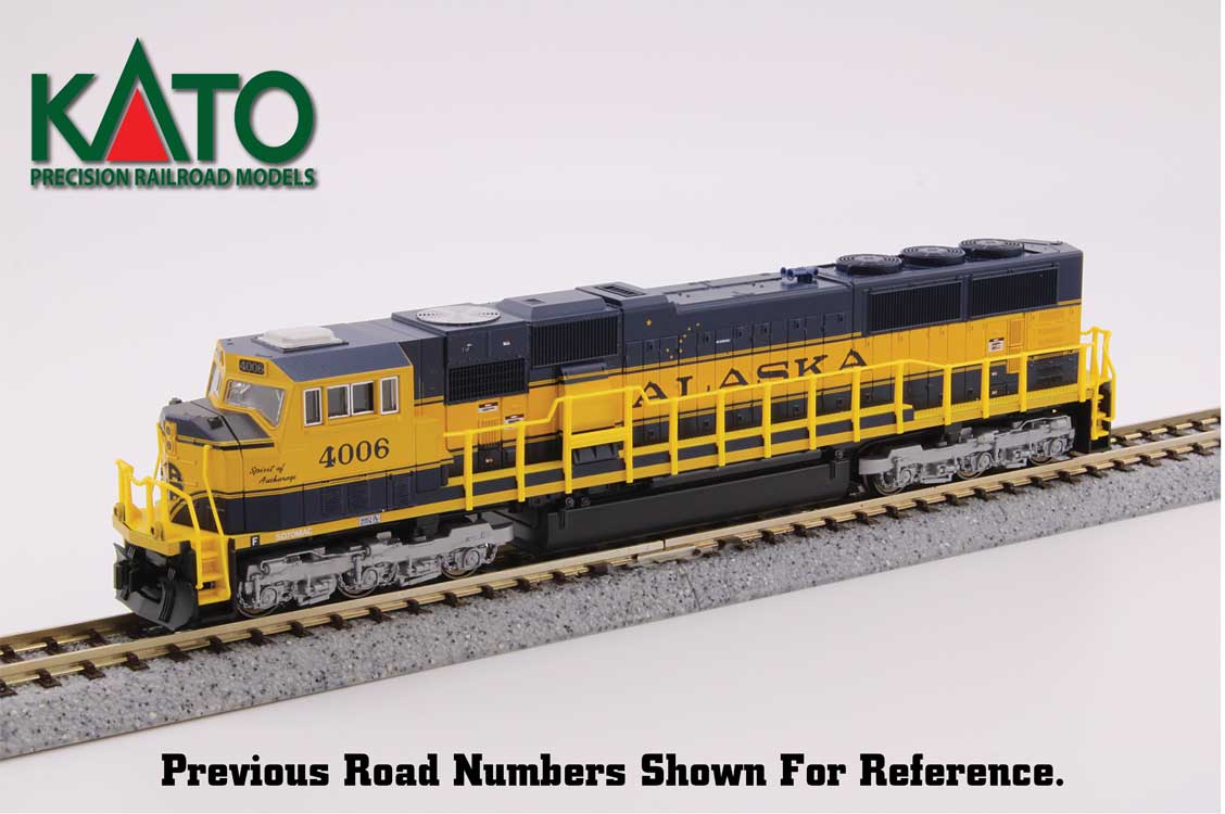 EMD SD70MAC w/Nose Headlight - Standard DC -- Alaska Railroad #4003 Spirit of Moose Pass (blue, yellow)