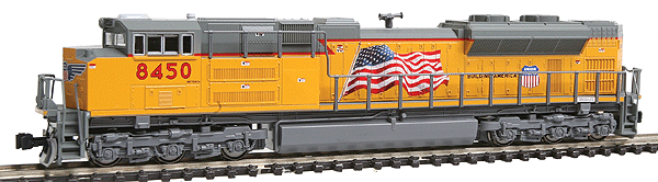 EMD SD70ACe - Standard DC -- Union Pacific #8450 (Flag Scheme)