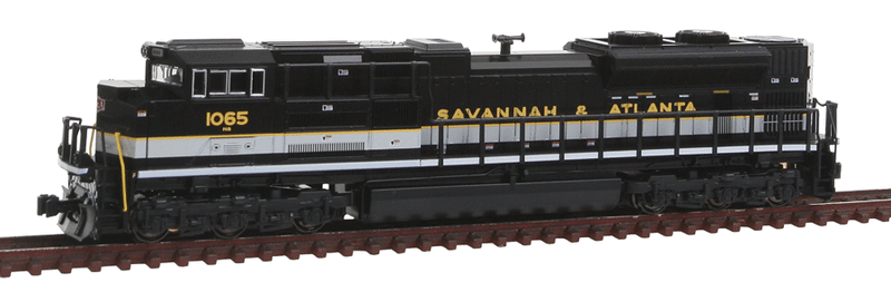 EMD SD70ACe w/Norfolk Southern Details - Standard DC -- Norfolk Southern #1065 (Savannah & Atlanta Heritage; black, white)-1