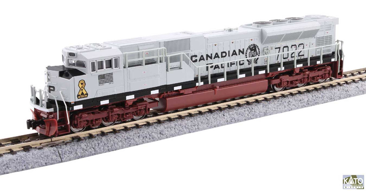 EMD SD70ACU - Sound and DCC -- Canadian Pacific #7022 (Military Heritage, Navy, gray, black, maroon, yellow