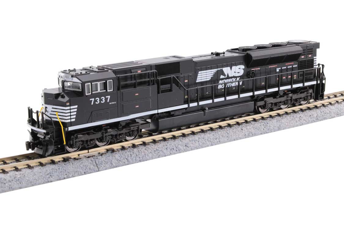 EMD SD70ACU - Sound and DCC -- Norfolk Southern #7337 (black, white, Horse Head Logo)