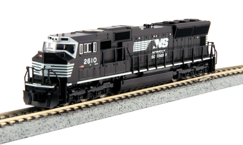 EMD SD70M w/Flared Radiators - Standard DC -- Norfolk Southern #2610 (black, white; Horse Head Logo)