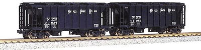 AC&F 70-Ton Closed-Side Covered Hopper 2-Car Set -- Nickel Plate Road #91034, 91085