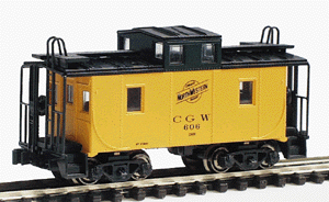 Cupola Caboose -- Chicago & North Western w/Chicago Great Western Reporting Marks #606