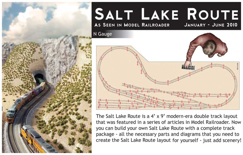 Salt Lake Route Layout Kit - Unitrack -- 4 x 9' 1.2 x 2.74m