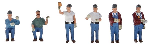 Railroad Personnel: Yard Crew Day/Night -- 1950's to Present, Includes: 2 Locomotive Engineers & 4 Crew Members-1