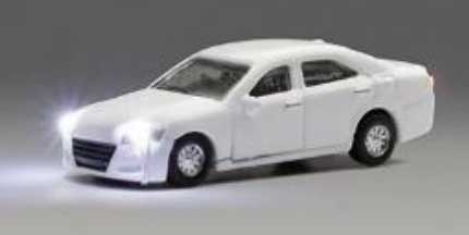 Sedan with Just Plug(TM) Lighting - Assembled -- White
