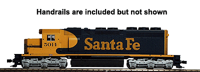 Diesel EMD SD40 Powered -- Santa Fe #5014