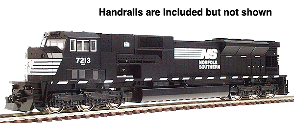 EMD SD80MAC - Standard DC -- NS #7213 (black, white)