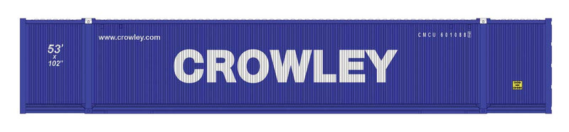 53' Intermodal Container 2-Pack - Assembled -- Crowley Logistics (blue, white)