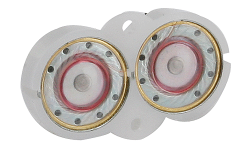 Sound Accessories - Speakers -- .5" Round, 50 ohms pkg(2)