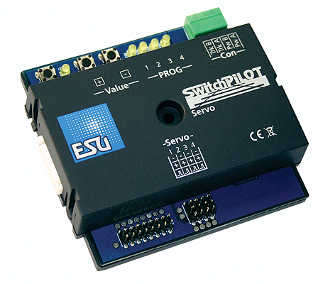 SwitchPilot Servo V1.0 -- 4 Twin Servo Decoder, DCC/MM, RailCom