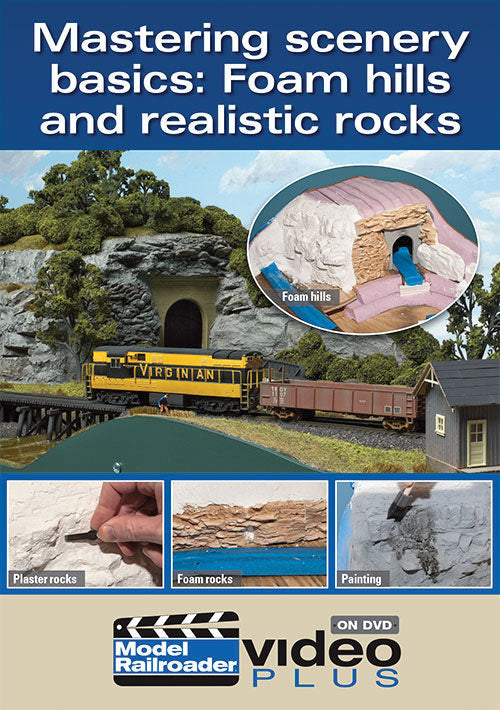 Mastering Scenery Basics DVD -- Foam Hills and Realistic Rocks, 1 Hour, 21 Minutes