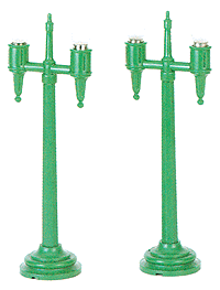 Lighted Twin Lamp Post