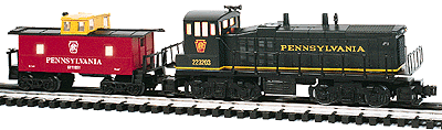 Diesel MP15 Powered w/Classic Caboose -- PRR