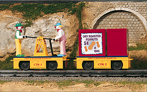Circus Transport Handcar & Trailer