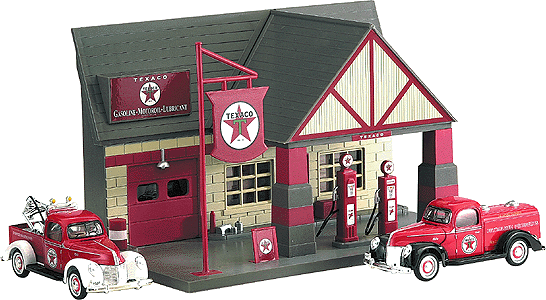 Gas Station Store Front -- Texaco