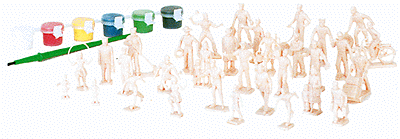 Figures w/paint 32/