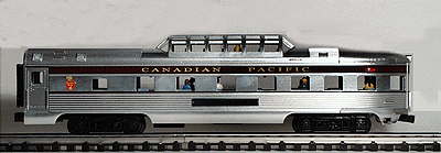 GOLD Line (TM) Extruded Aluminum 15" Dome Observation Car -- Canadian Pacific Tremblant Park