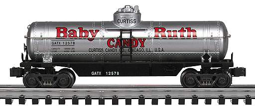 Gold Line(TM) CLASSIC Single Dome Tank Car -- Baby Ruth #12578