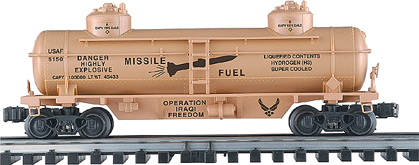 Military - Operation Iraqi Freedom Series -- US Air Force Missile Fuel Tank Car w/Diecast Chassis