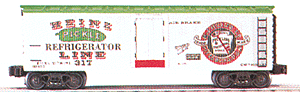 Wood Side Reefer Car -- Heinz