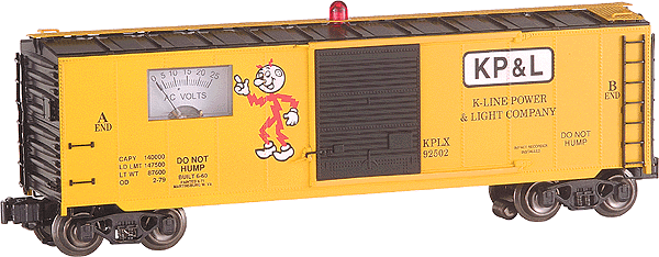 Gold Line(tm) Operating Voltmeter Car -- K-Line Power & Light