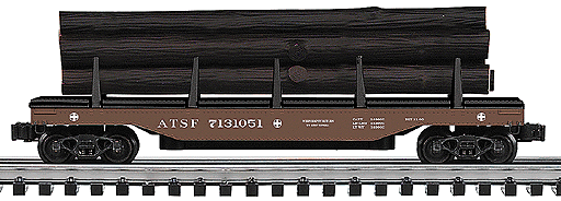 Gold Line(tm) Operating Log Dump Car -- Santa Fe