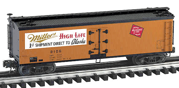 Wood Side Reefer -- Miller "First Shipment to Alaska"