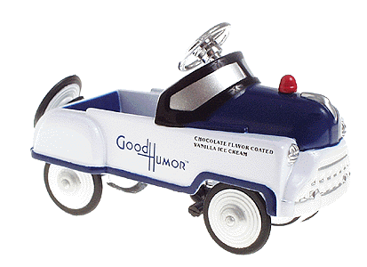 Pedal Car Replicas (Assembled, Diecast) -- Good Humor Ice Cream Truck w/Spare Tire