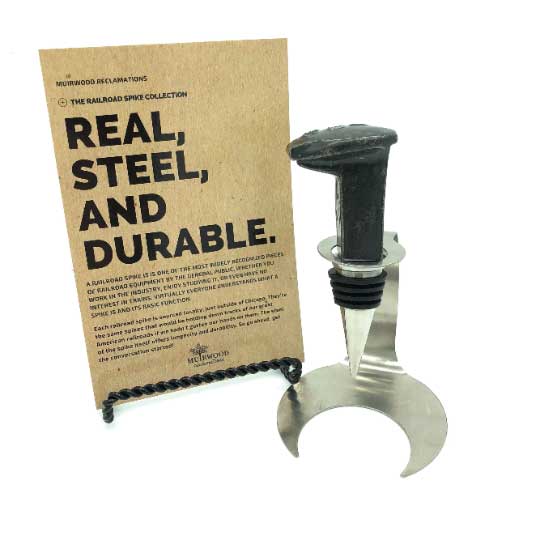 Railroad Spike Bottle Stopper
