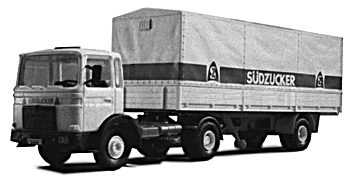 MAN van semi Sudzuker