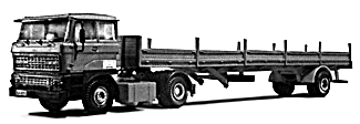 DAF flatbed semi
