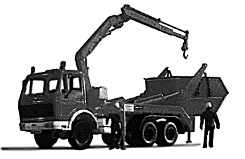 Emergency -- Daimler Benz Disposal Unit w/Crane & Dumpster