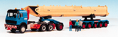 Telescopic jib in transit