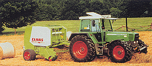 Farm Machinery -- Fendt Vario Favorit w/CLAAS Round Hay Baler