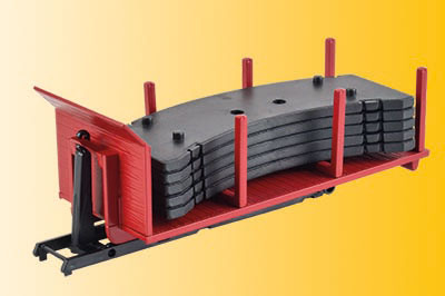 Roll-Off Flatbed Platform w/Crane Weight Load - Kit -- Red