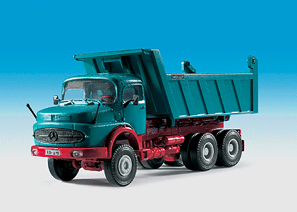 European Construction Equipment - Trucks -- Mercedes 3-Axle Conventional w/Round-Hood Dump Truck