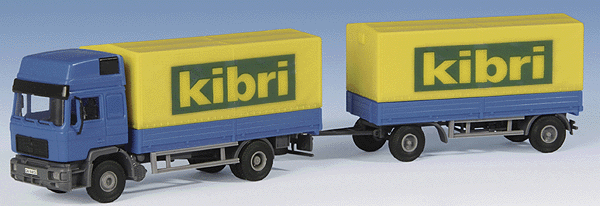 Trucks: MAN HD Cab with Double Trailer