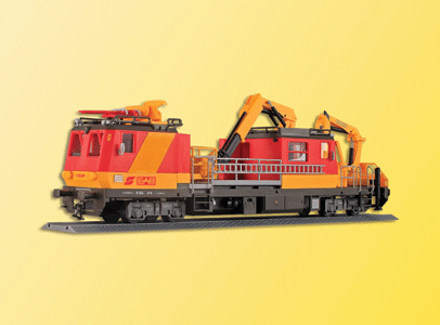 Maintenance/Work Train Equipment (Nonpowered Plastic Kits) -- Plasser & Theurer MTW 100 - Catenary Repair/Inspection Unit w/Cherrypicker
