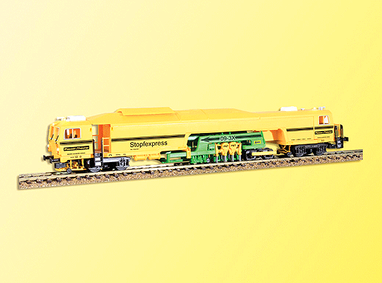 Plasser & Theurer 09-3X Production Tamper - 2-Rail DCC Equipped -- With Directional LED Lights & Moving Tamper Parts Stopfexpress (yellow, gree